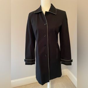 NWT Ann Taylor Loft stretch black trench